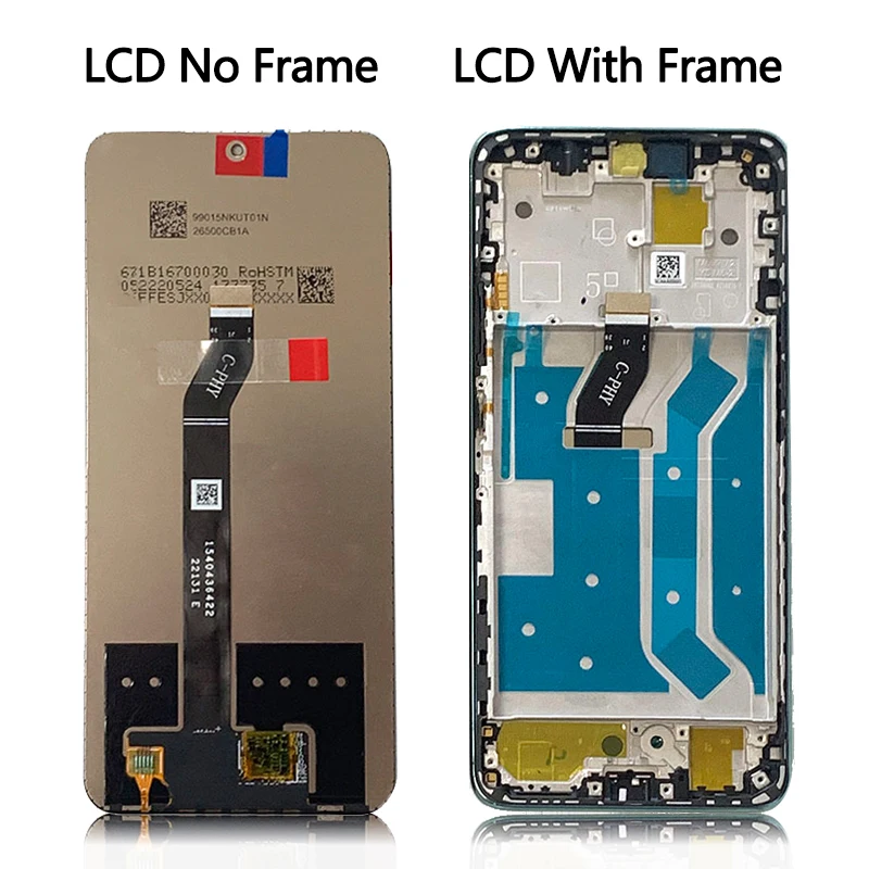 Display Screen Frame e Touch Panel Digitizer Substituição, Testado Novo para Huawei Nova Y90 LCD CTR-LX2, Peças De Reparo