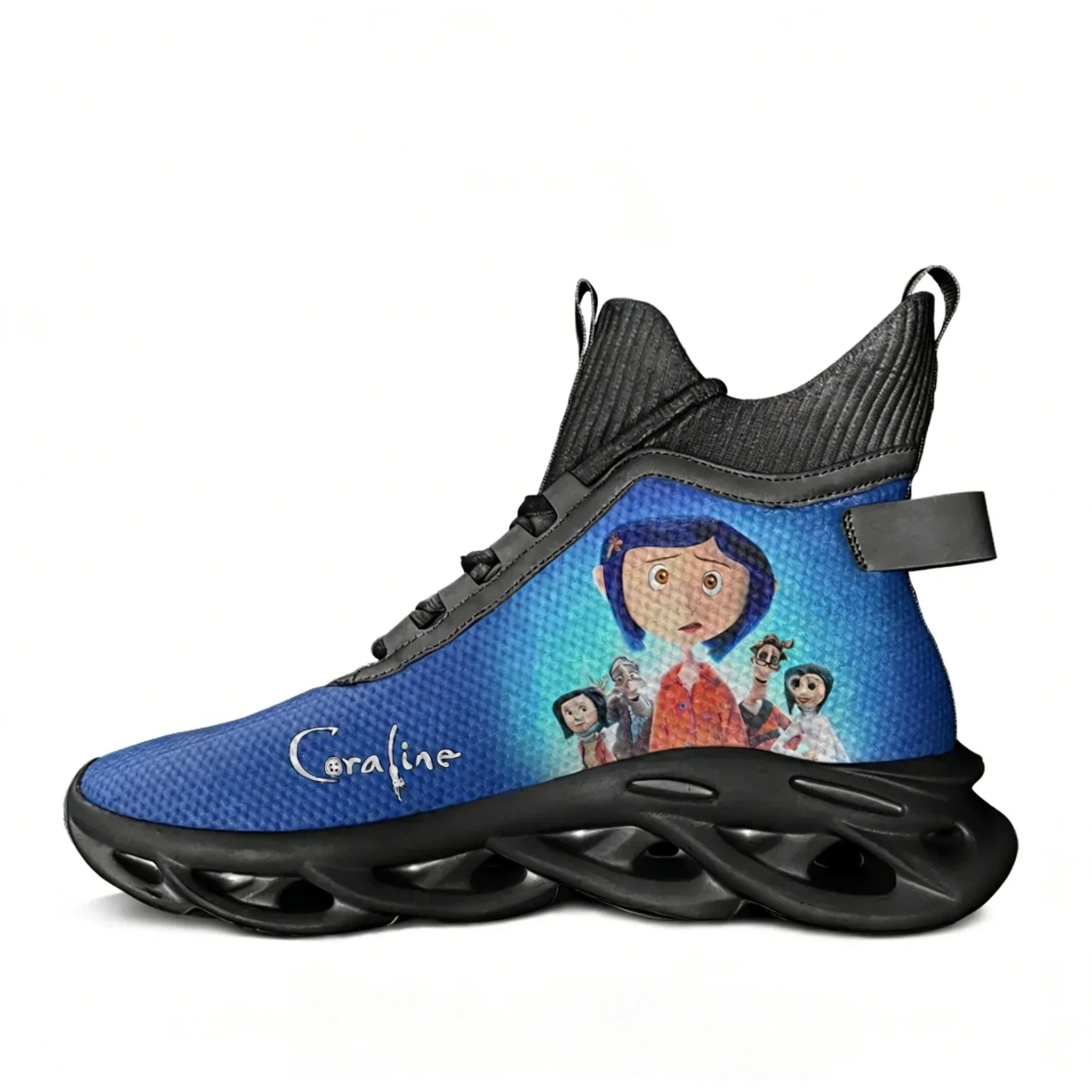 

Кроссовки Coraline High Top Flats, мужская и женская спортивная обувь, модные кроссовки высокого качества, сетчатая обувь на шнуровке, обувь на заказ