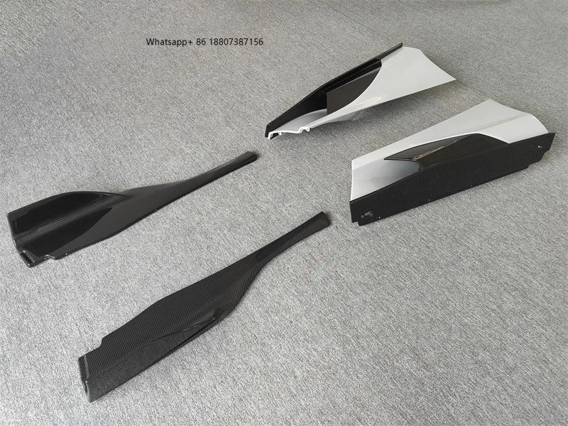 

765LT Body Kit Suitable forMcLaren 720S Coupe Modification and Upgrade 765LT Semi Carbon Fiber Side Skirts