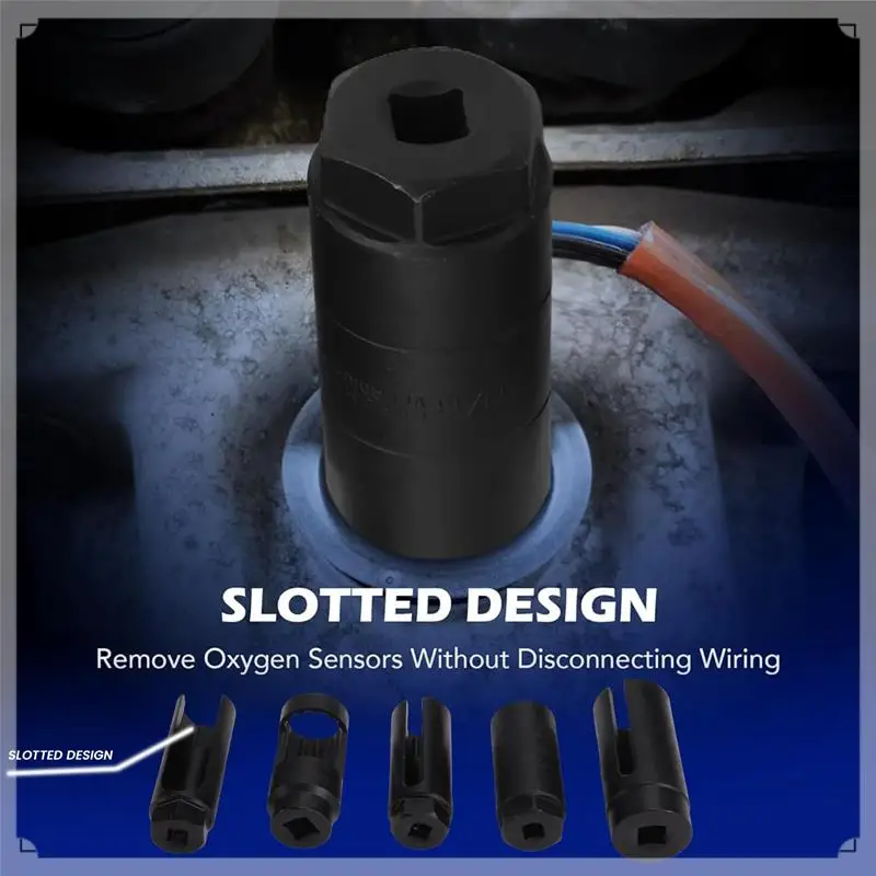 

7Pc Oxygen Sensor Socket Set Oil Pressure Sensor Socket Wrench Set Oxygen Thermal Oil Pressure Sensor Removers