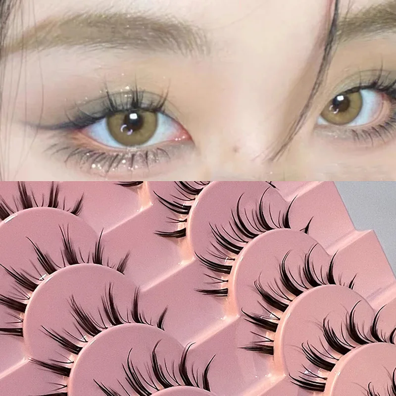 NEW 10Pairs/Pack Real 3D Mink Fake Eyelashes False Eyelashes Mink Lashes Soft Natural Eyelash Extension Lashes Makeup Cilios