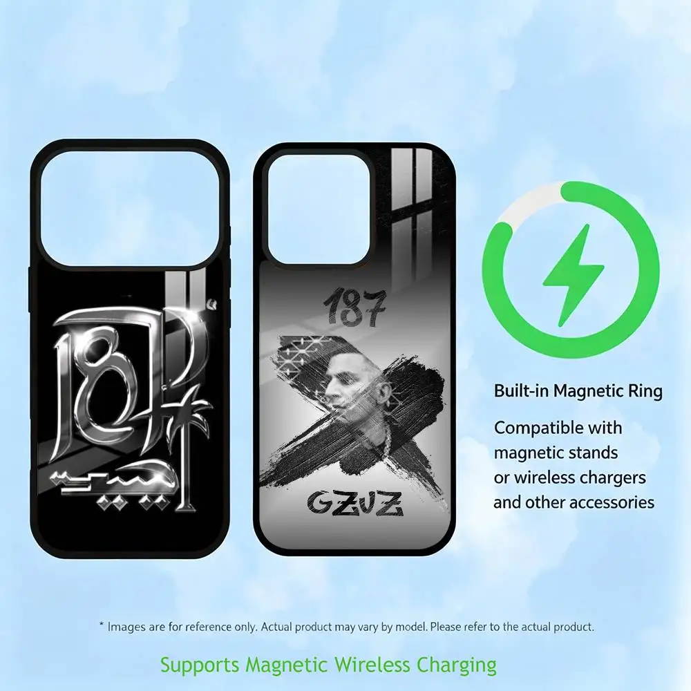 

S-Strassenbande 187 Music Phone Case For iPhone17,16,15,14,13,12,11 Plus,Pro Supports Magnetic Wireless Charging