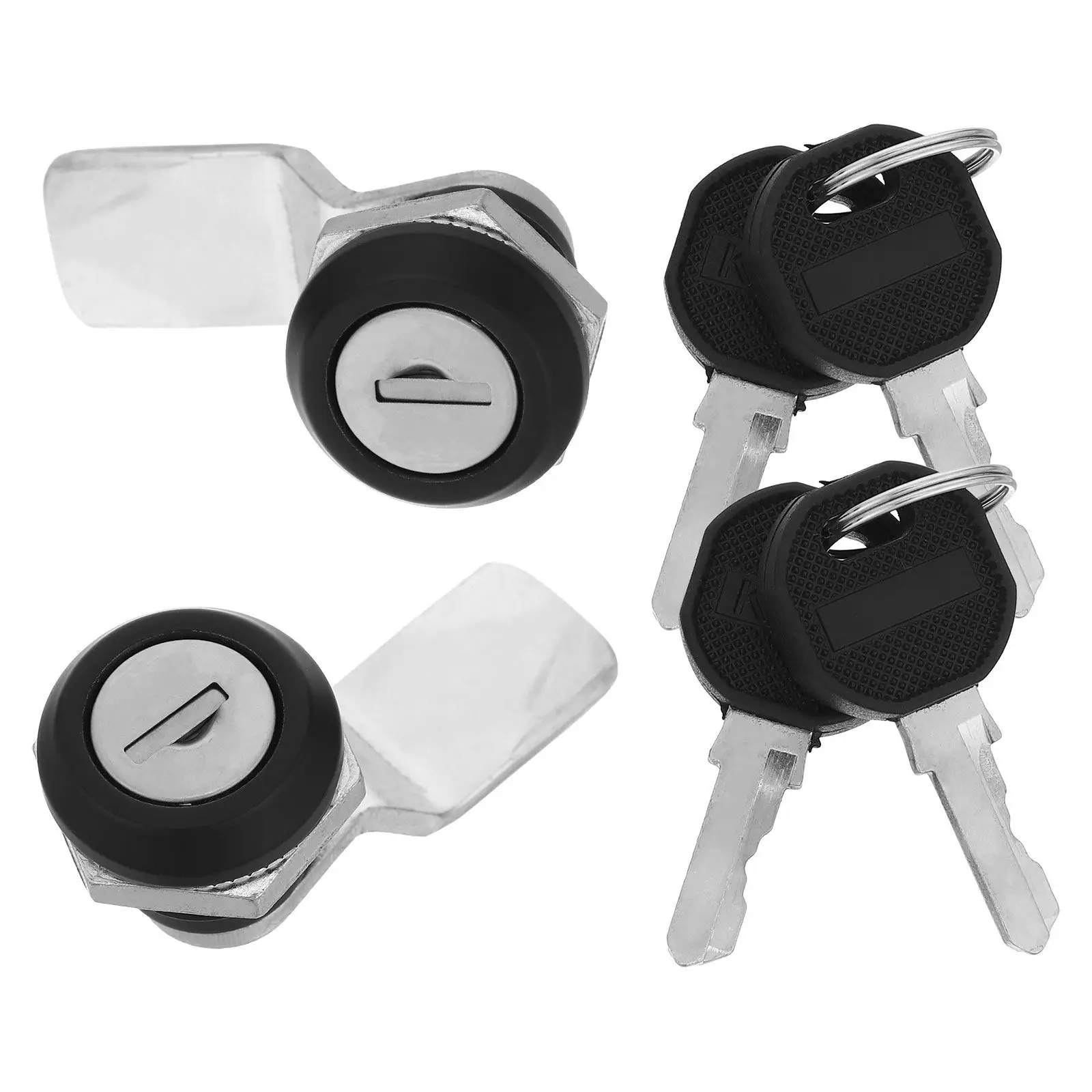 2Pcs Cylinder Cam Lock Secure Mailbox Drawer Cabinet Lock Replacement Cylinder for File Cabinet Tool Box Office Desk Furniture