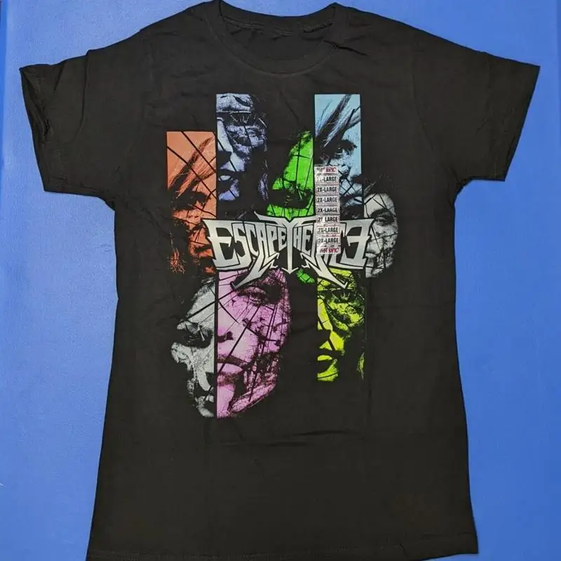

New Escape The Fate Band Full Size Black 100 Cotton T Shirt
