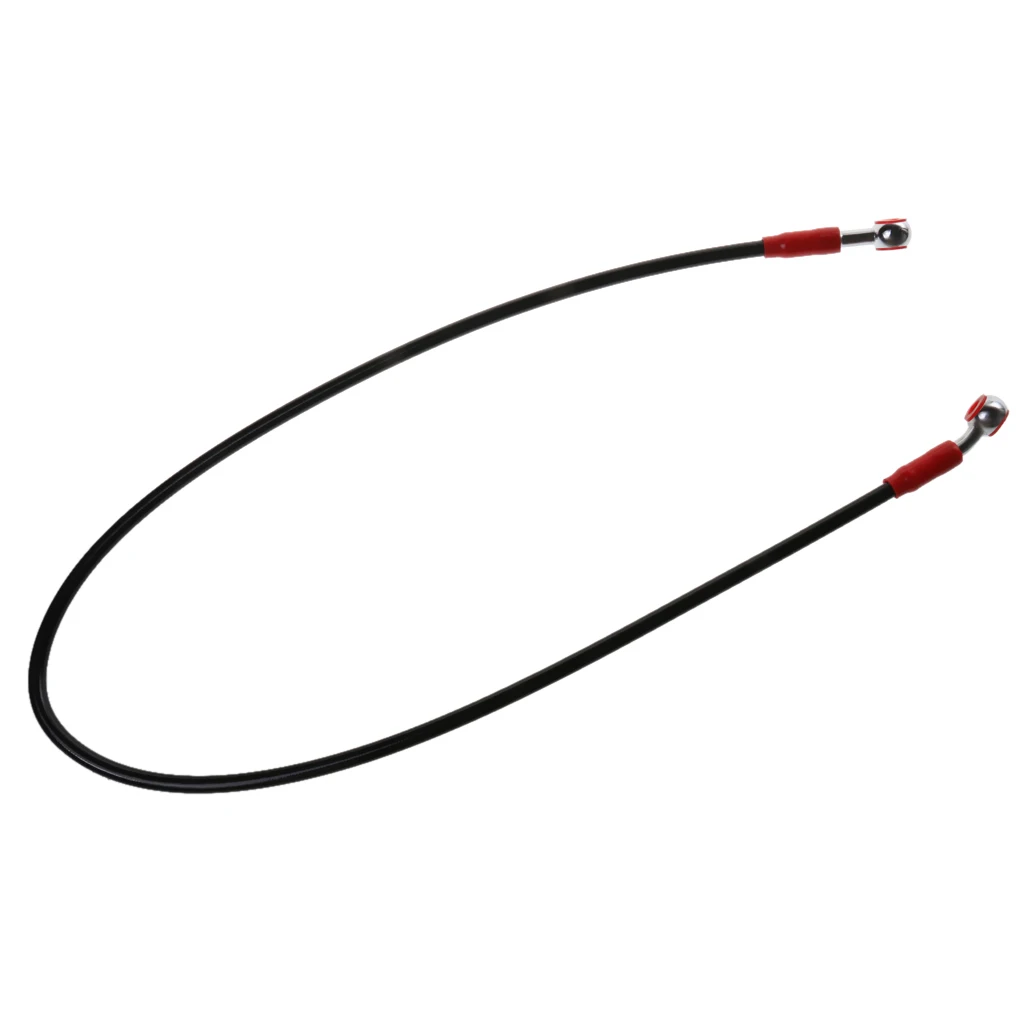 Universal 90cm Braided Brake Oil Hose Line for Motorcycle Motorbike Black