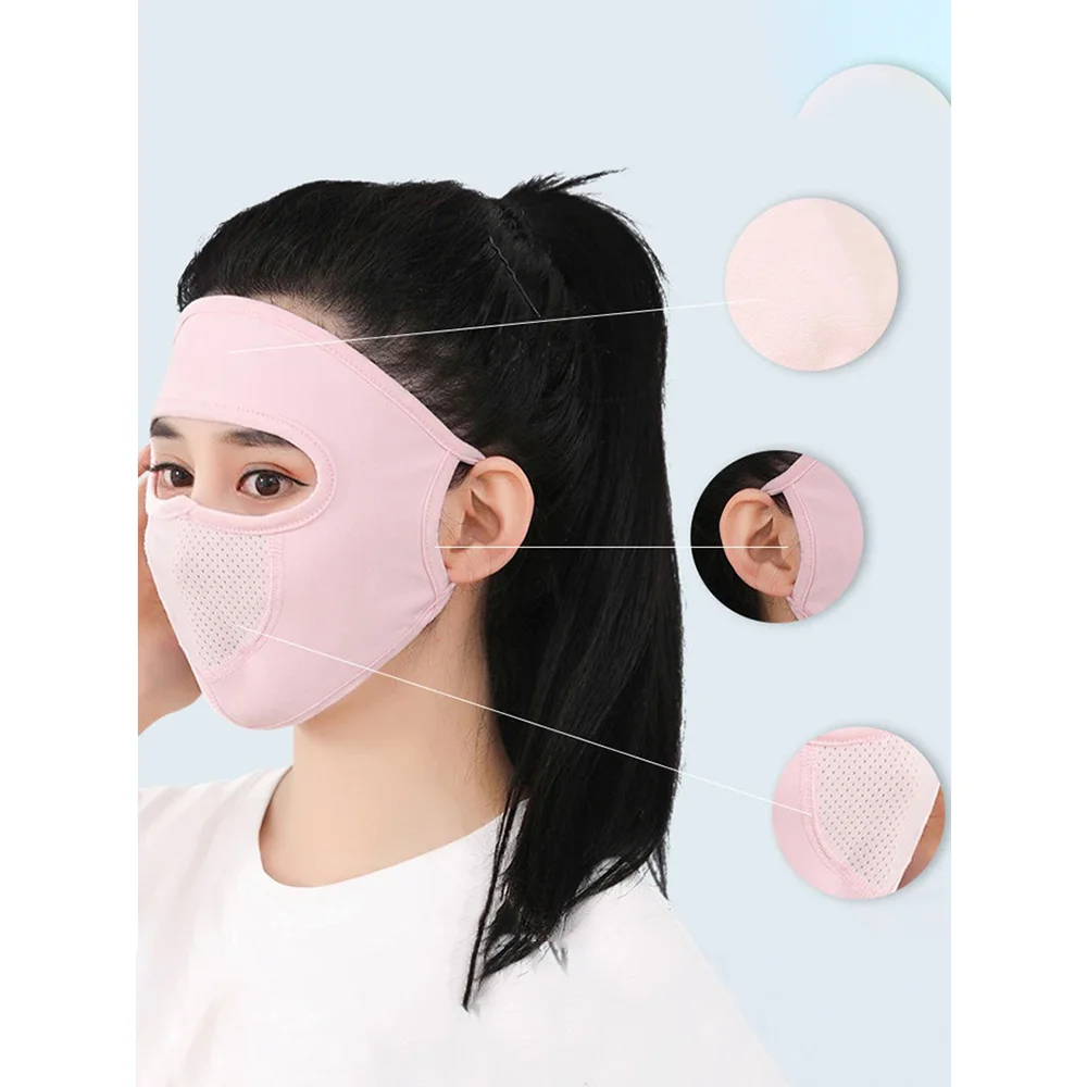 AliExpress Gmarty New Sunscreen Mask Summer Ice Silk Anti-UV Outdoor Sports Cycling Bike Motorcycle Scarf Breathable Thin Women Half Face Cover