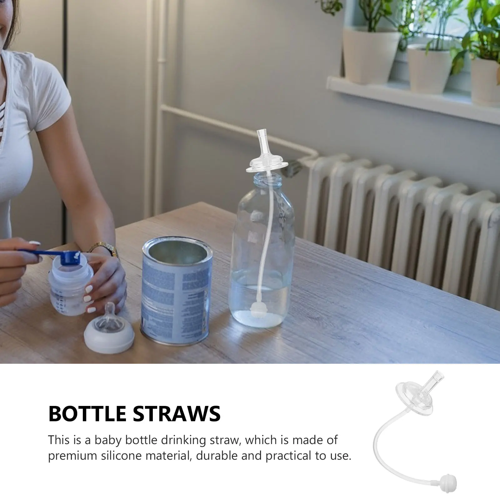 

4 Pcs Milk Straw Learn to Drink Cup of Water Kid Feeding Bottle Cocktail Baby Bottle-feeding Supplies Straws
