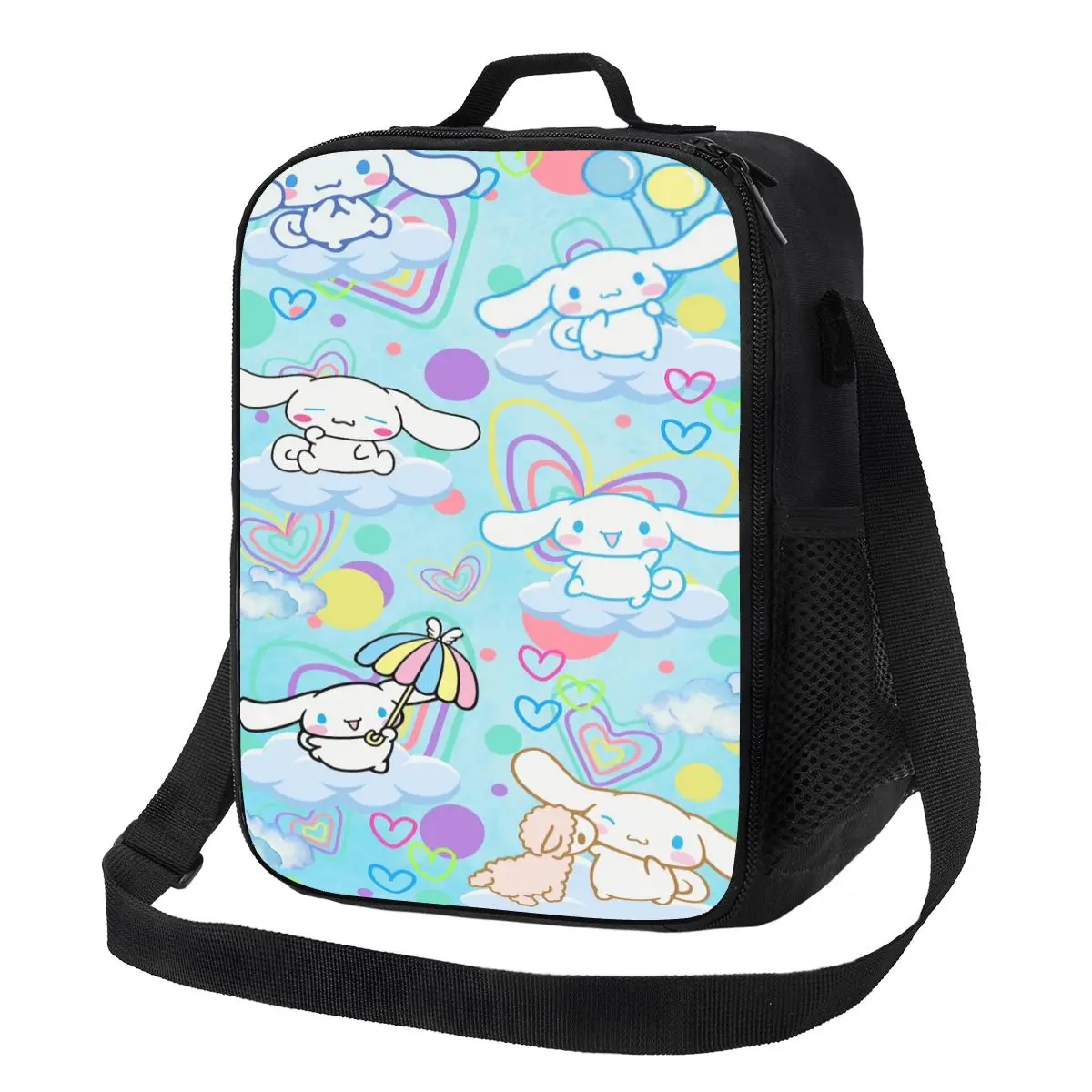 

Custom Cinnamoroll Cartoon Insulated Lunch Bag for Women Thermal Cooler Lunch Tote Kids School Children