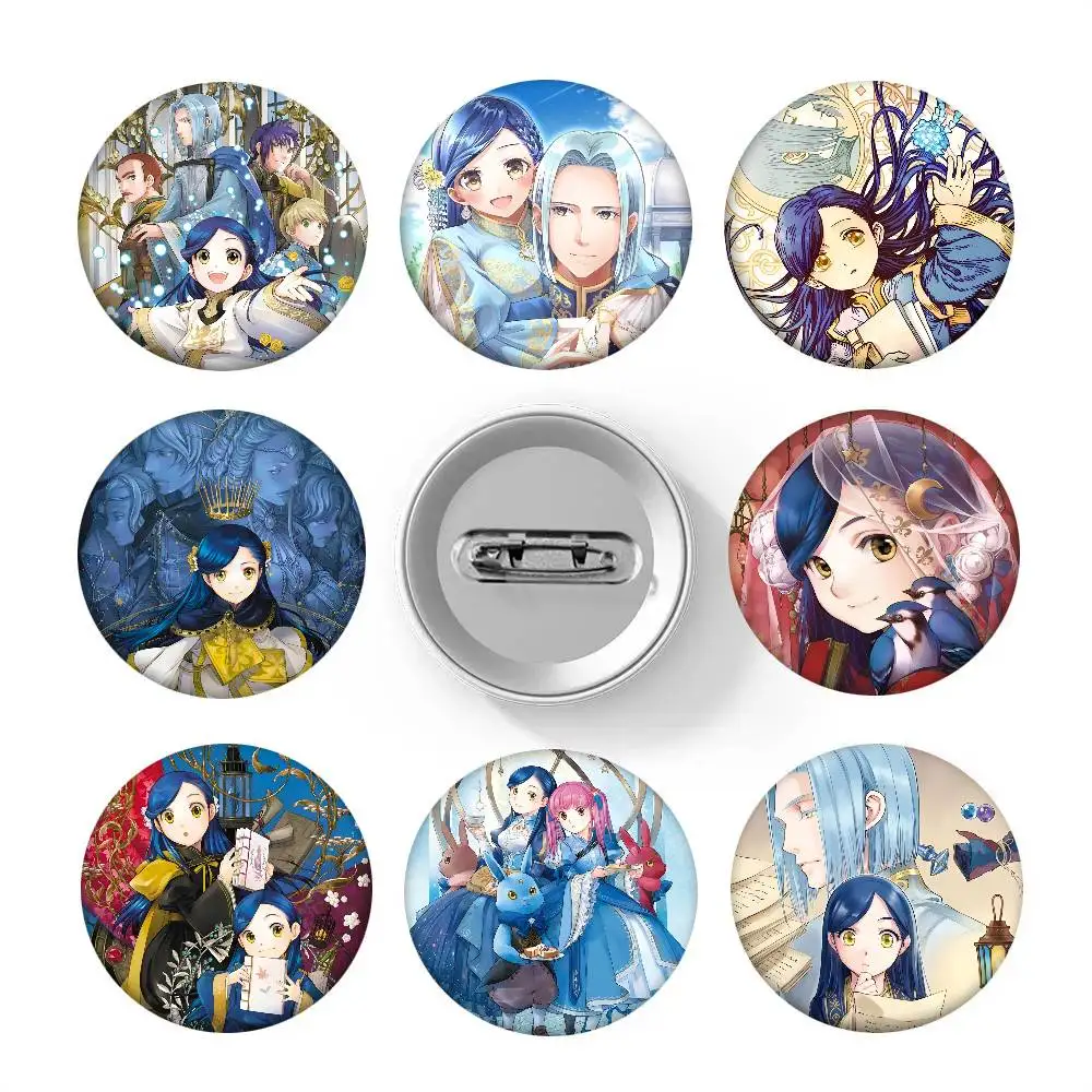 Ascendance Of A Bookworm Anime Round Badge Creative Brooch Clothing Backpack Accessories Lapel Pin