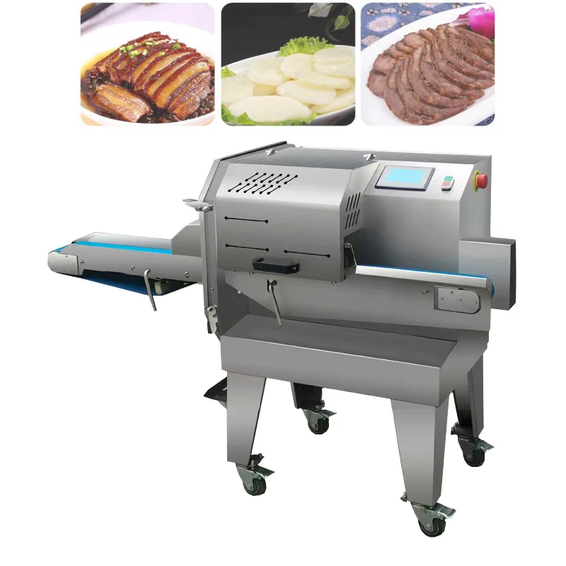 Electric Vegetable Slicer Commercial Cooked Beef Ham Pork Belly Cutting Machine Canteen Meat Slicing Machine