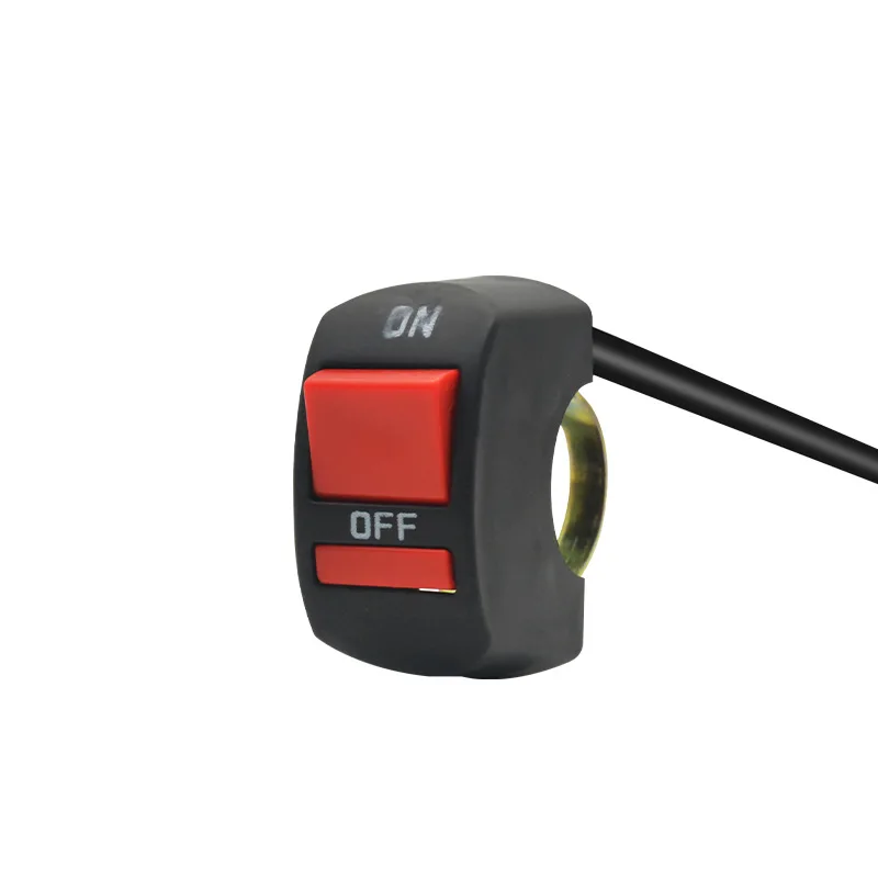 DC12V-80V Motorcycle Handlebar Flameout Switch ON OFF Button Universal for Moto Motor ATV Bike Black 10A Motorcycle Accessories