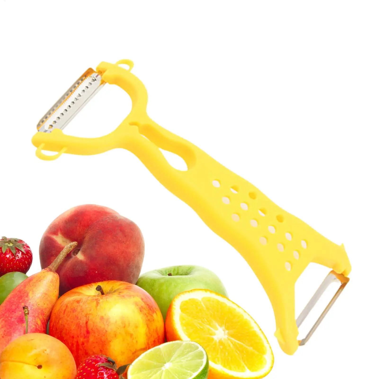 Vegetable Peeler Non-slip Double-head Food Grater Vegetable Peeler with Non-Slip Handle Kitchen for Fruit Potatoes Cucumber