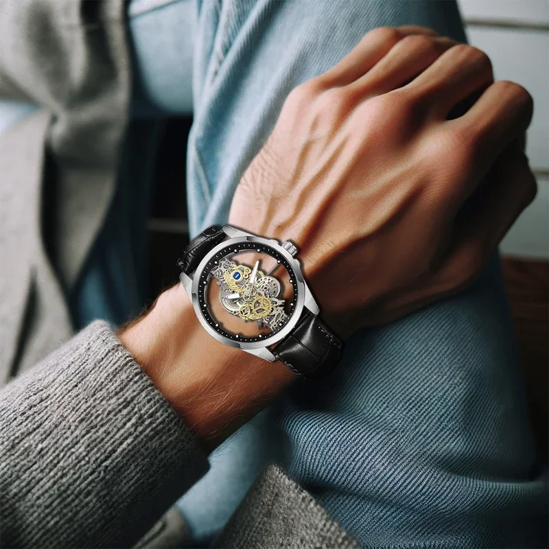 

Новые круглые мужские часы, квалифицированные, классические и высококачественные мужские кварцевые часы с ночным свечением