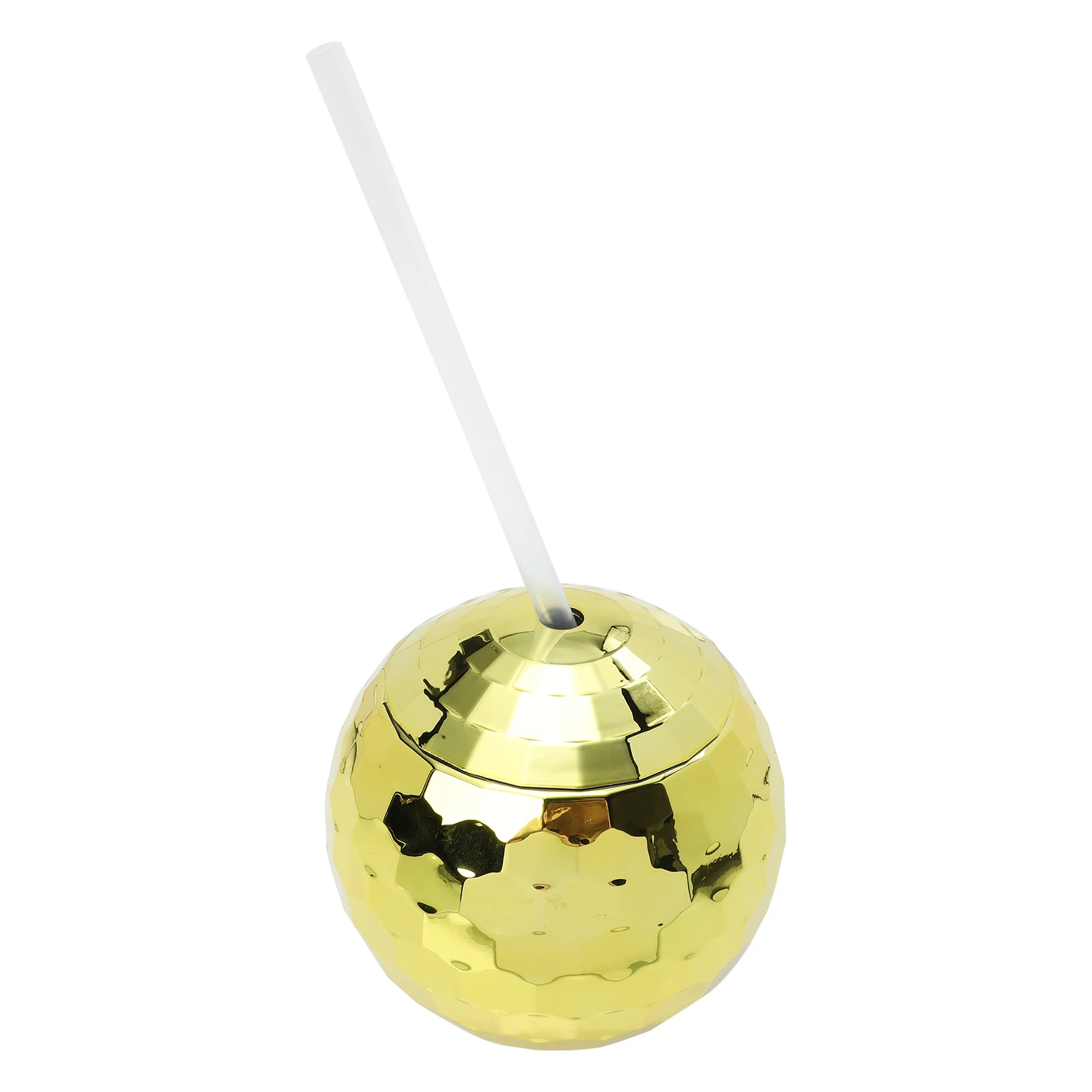 

1Pc Flash Cup Golden Disco Shaped Drink Glass for Party Wedding Bride Home Bar Nightclub Beach Hawaii Decor