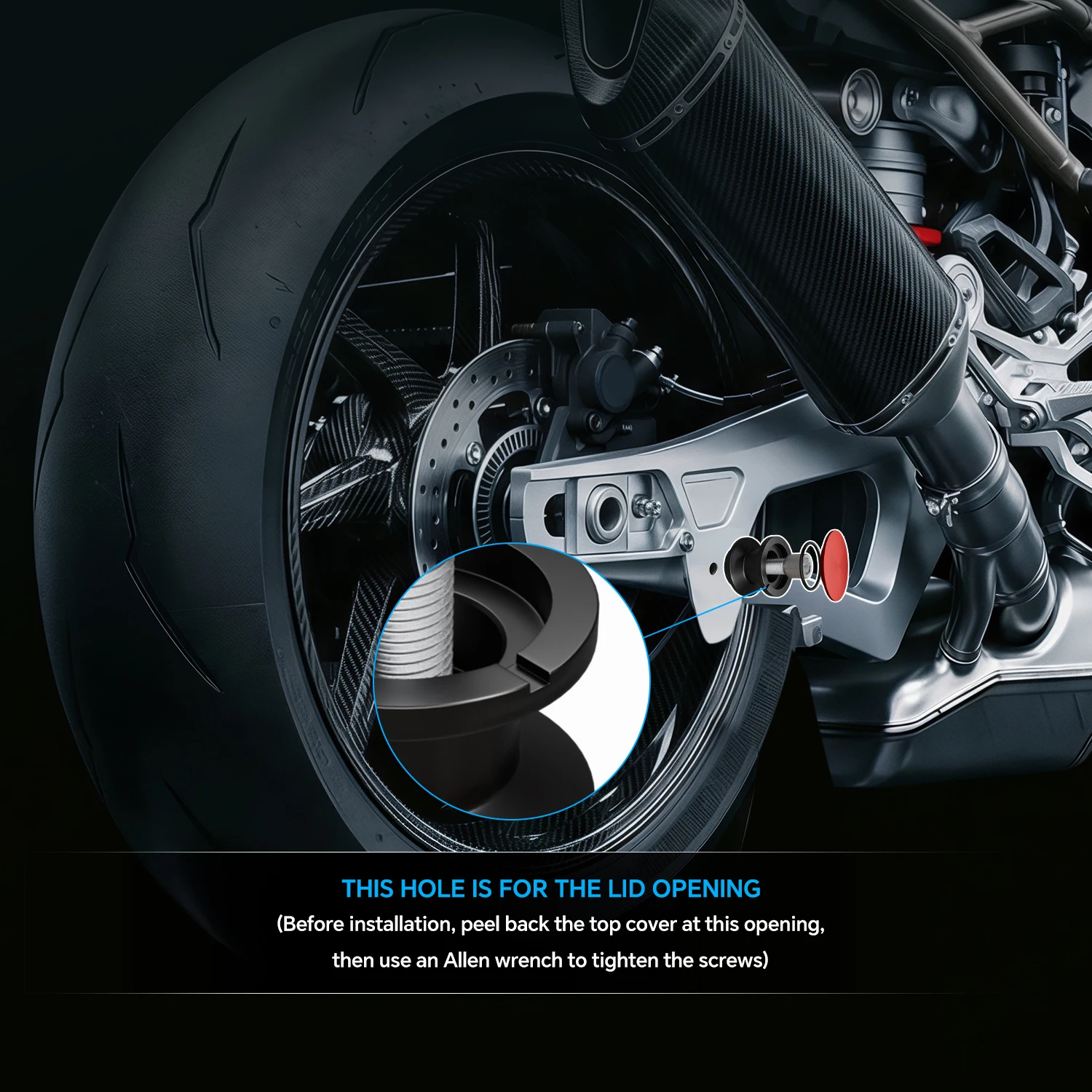 Motorcycle Swingarm Stand Screw For MT03 MT10 MT25 Accessories M6 Swing Arm Spools Stand Slider Cover