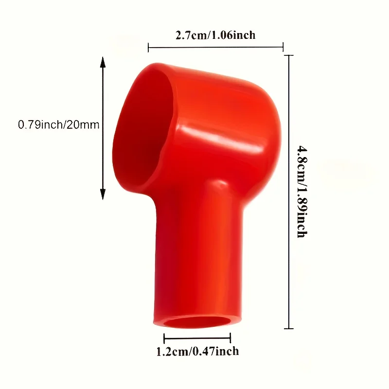 

Battery Insulating Covers Battery Positive And Negative Electrode Dust Cover Connector Protection Cover For Motorcycles Trucks