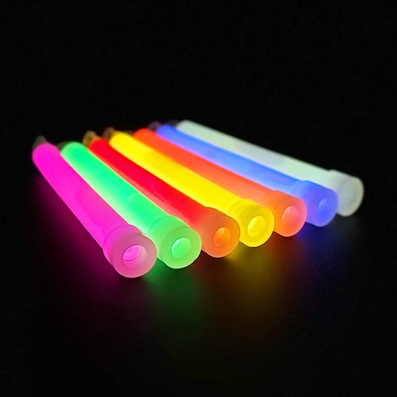 5/10 Stück Leuchtstäbe mit Haken, 15,2 cm, Fluoreszenz-Lichtstab für Wandern, Camping, Outdoor-Zubehör, im Dunkeln leuchtende Party-Dekoration – Detail 10