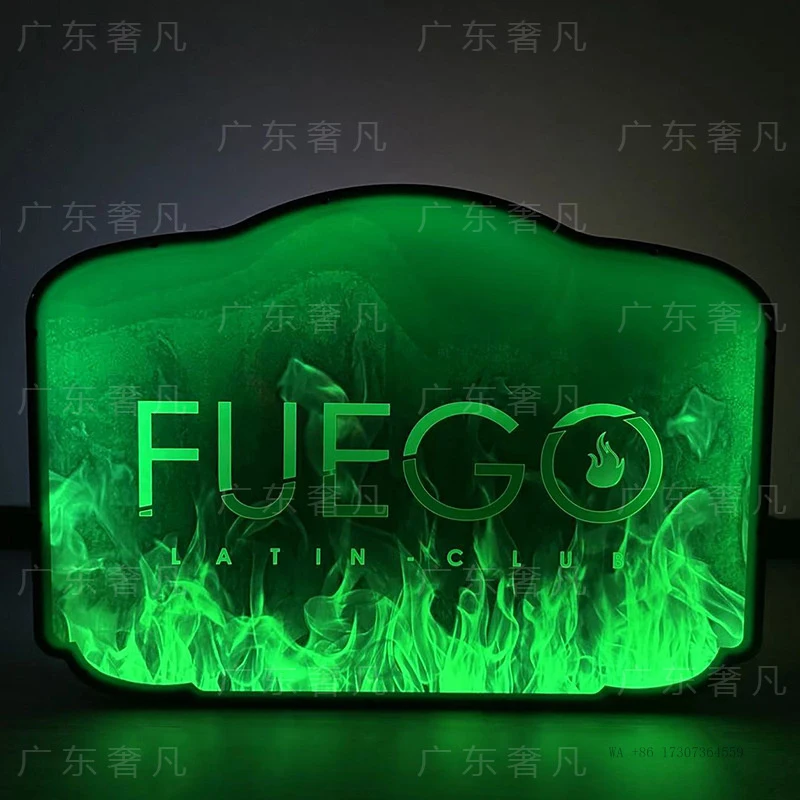 Light-up hand-held sign for barsKTVAtmosphere props, happy birthday sign, executive toast personalized signLEDSupport