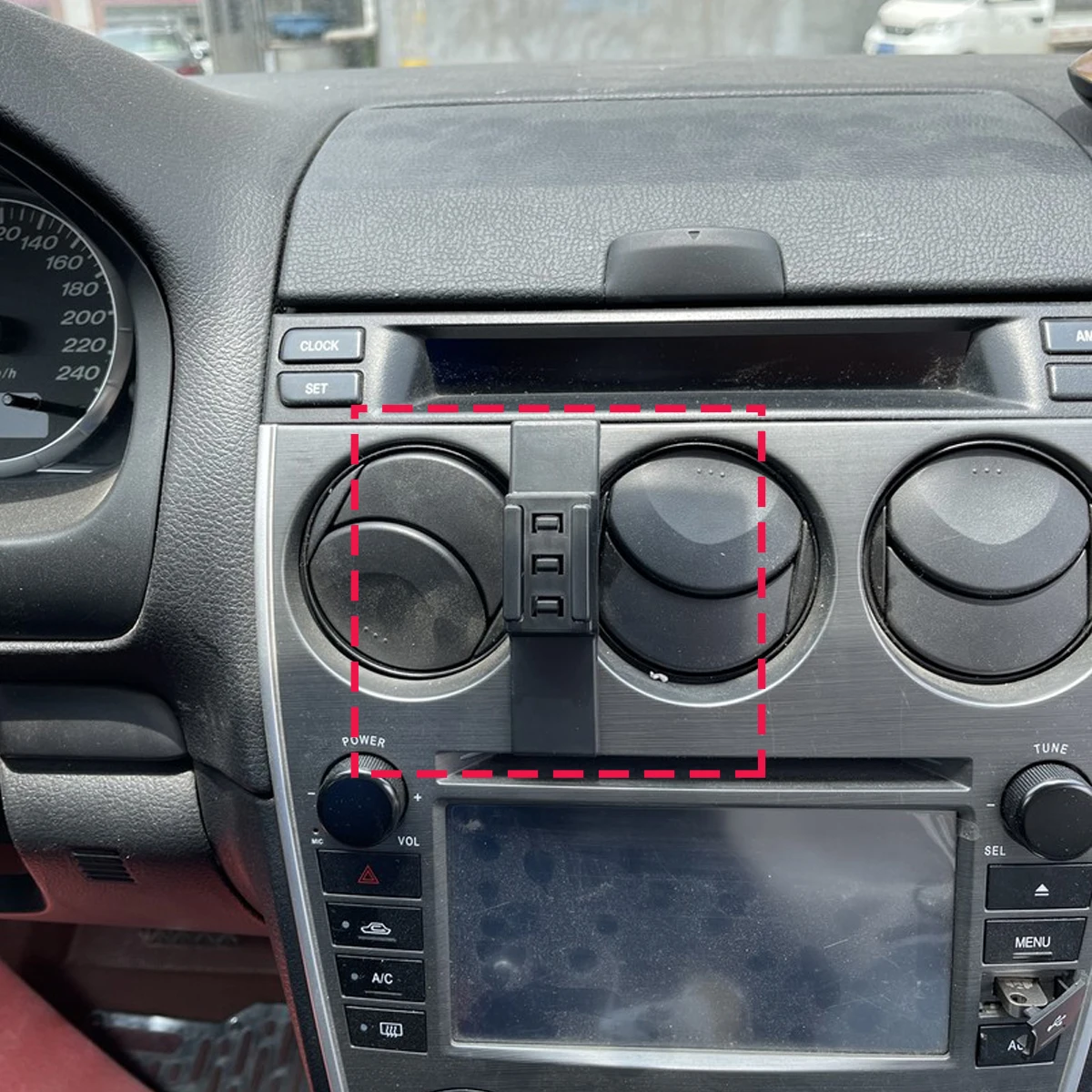 Car Phone Holder vent For Mazda 6 M6 2004 2005 2006-2013 2014 2015 Magnetic Wireless Charging Car Phone Fixed Mount Accessories