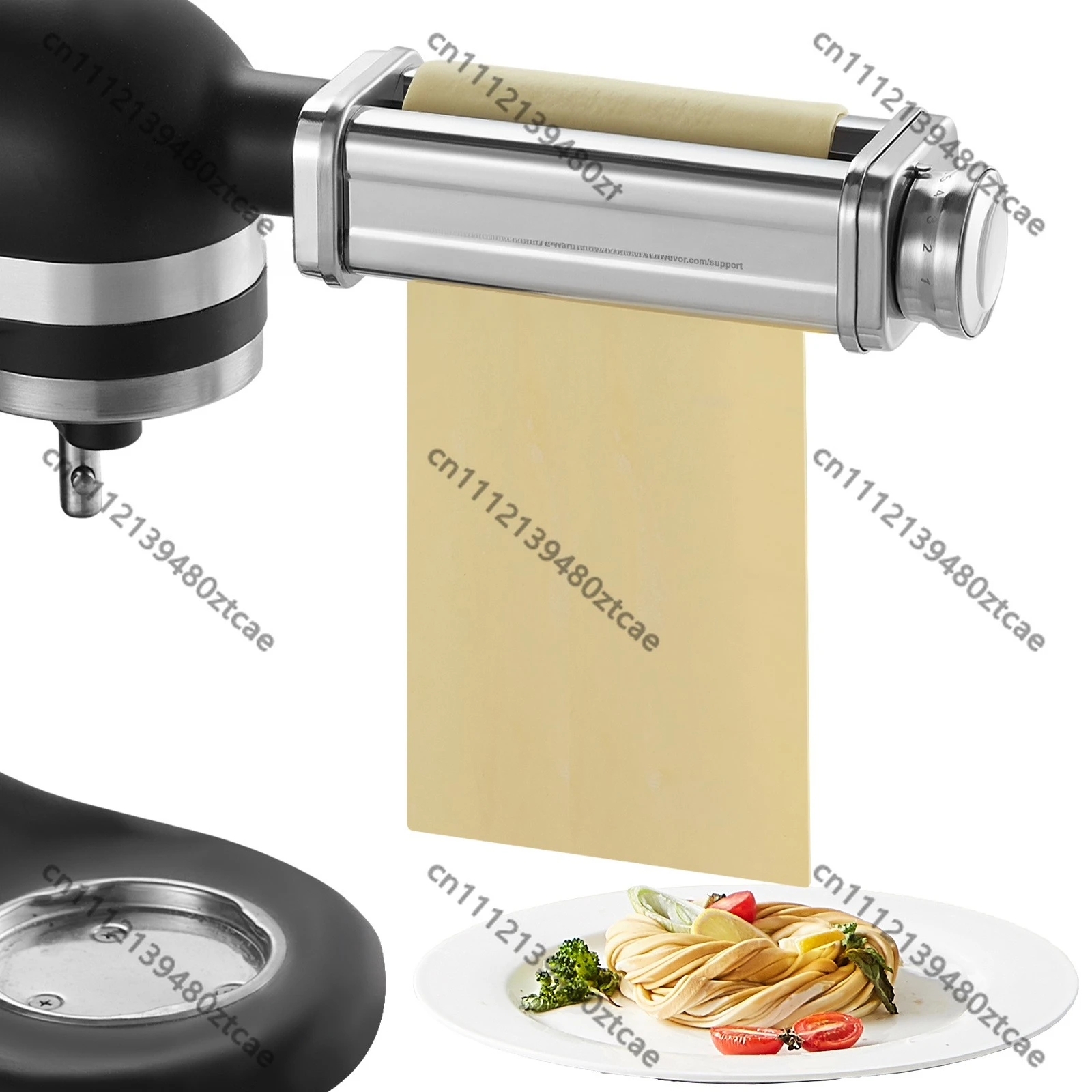 Stainless Steel Pasta Roller Accessory Fit Vertical Mixer Noodle Sheet Making Kitchen Replacement Attachment