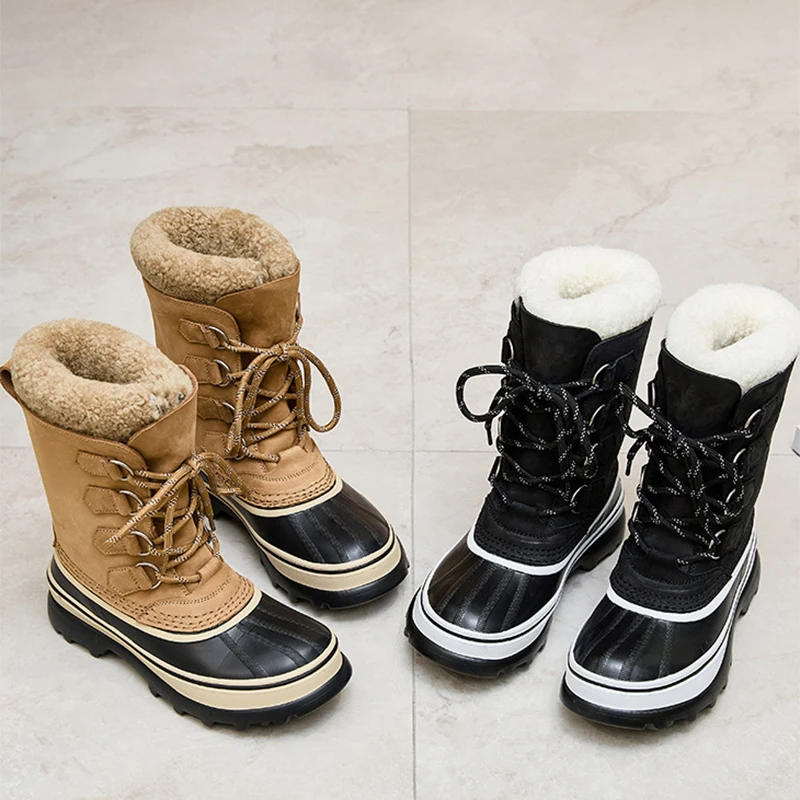 

Women's Sneakers Winter Snow Boots Outdoor Boots Women Waterproof Laces Warm Platform Shoes Fashion Bottes Comfort Sneakers
