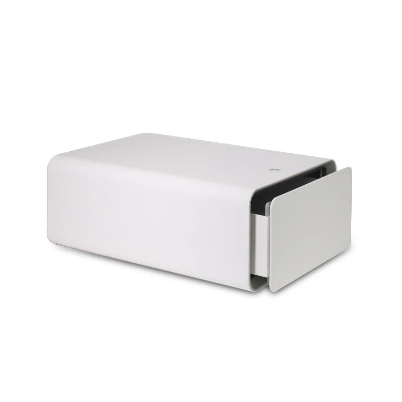 Wholesale High Quality Luxury Black and White Metal Private Fingerprint Lock Smart storage Safety Box