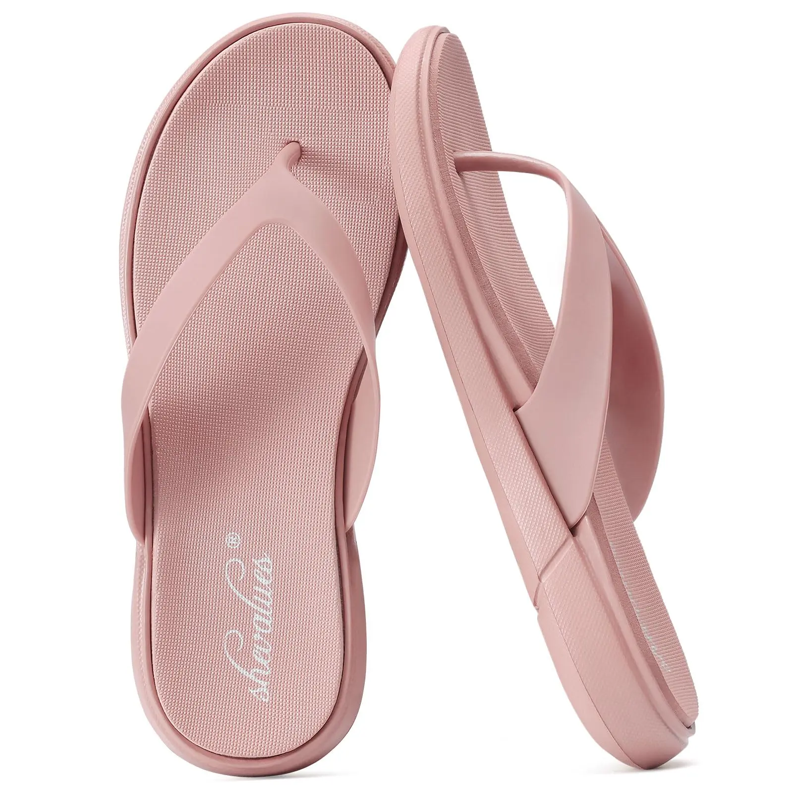 Litfun Leisure Thong Slippers For Women Soft Sole Lightweight Sandals Summer Beach Slides Anti-slip Outdoor Walking Flip Flops