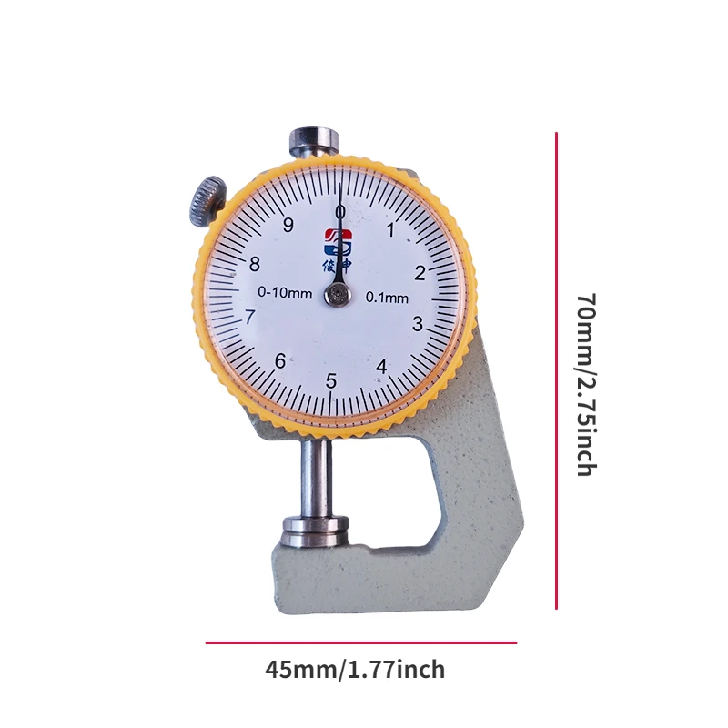 0-10mm misuratore di spessore in pelle misuratore di spessore della carta Tester strumenti di misurazione in similpelle strumenti di misurazione