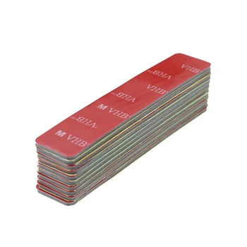 10 vellen Grijze Tape Dubbelzijdig Foam Pad 100x20x2mm Sterke Bonding Sterkte Montage Planning Kantoorbenodigdheden Tape