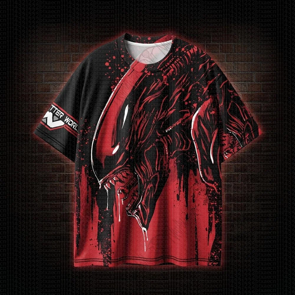 2026 New Movie Sporty Fashion Adult & Kids Round Neck T-Shirt Streetwear Gothic Horror Film Gift
