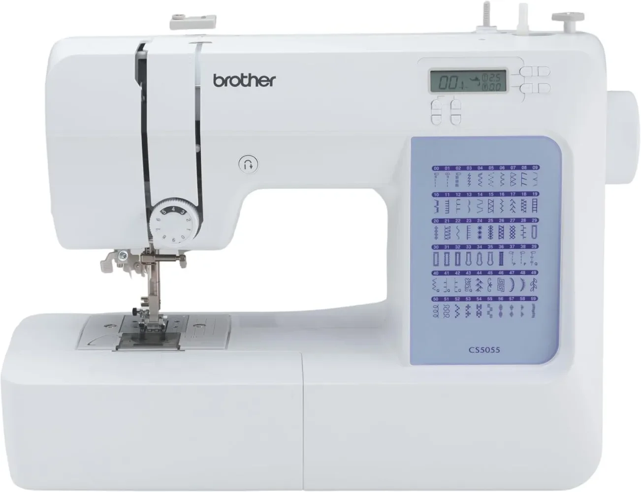 

Computerized Sewing Machine, 60 Built-in Stitches, LCD Display, 7 Included Feet, White