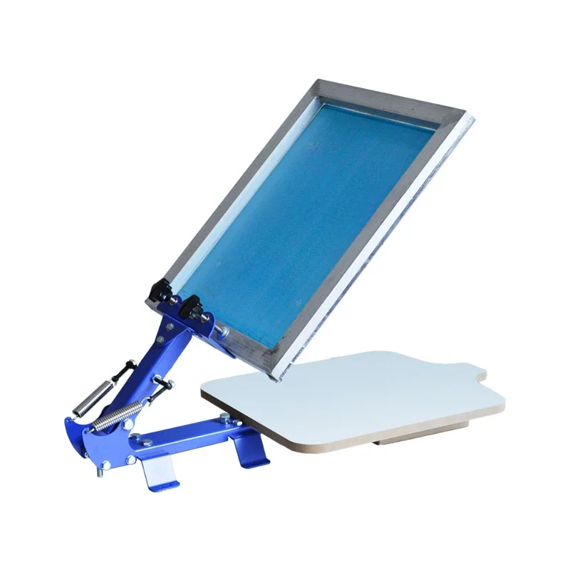 Desktop fixed head up monochrome T-shirt screen printing machine, manual screen printing machine