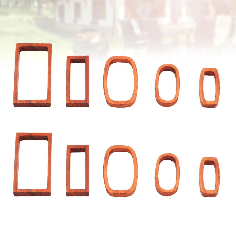 

10 Pcs Sandalwood Pendant Jewellery Necklace Mold Frame Jewelry Casting Molds UV