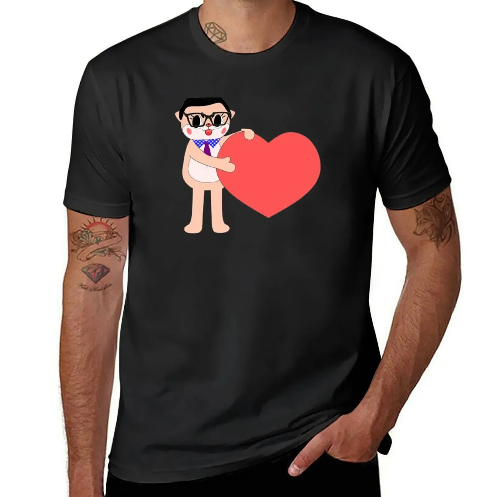 Chiijohn Heart T-Shirt custom shirt vintage t shirts animal prinfor boys mens vintage t shirts