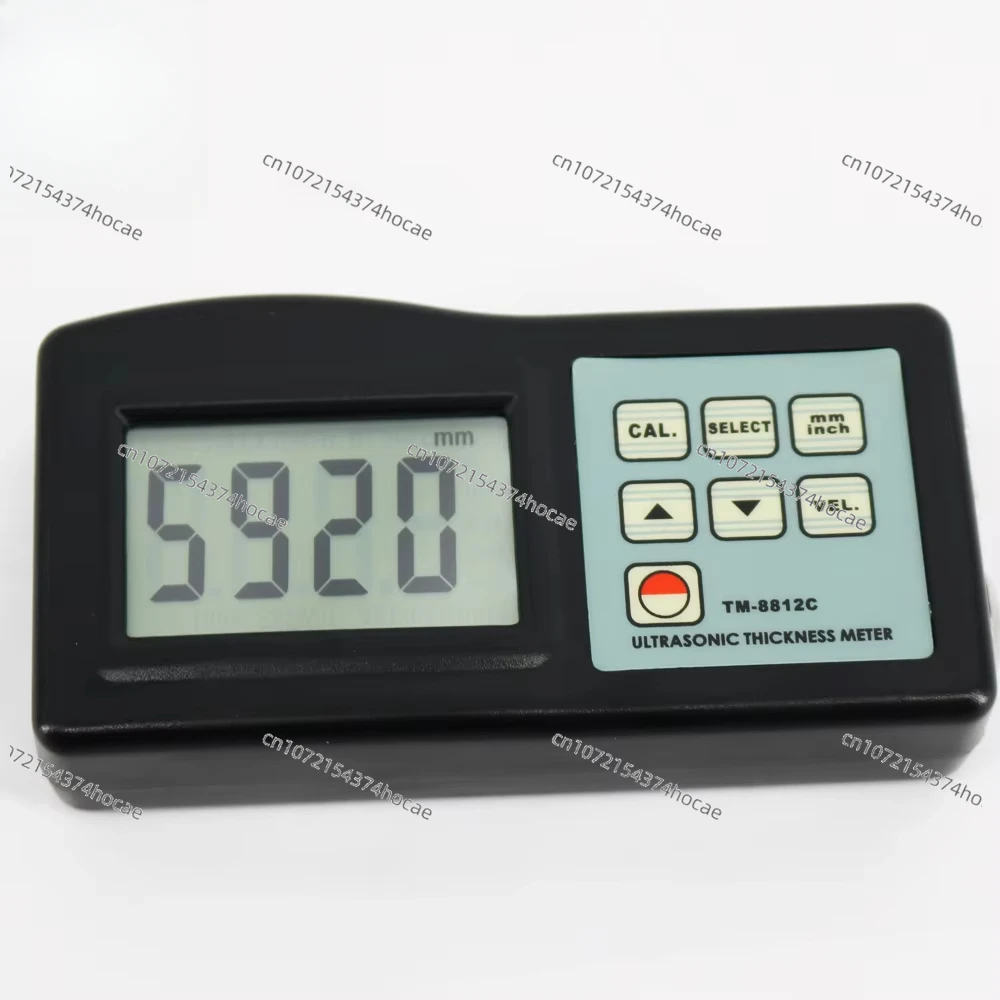 TM8812C Digital Ultrasonic Thickness Gauge 1.2-225 mm for Metal Glass Plastic Ceramics