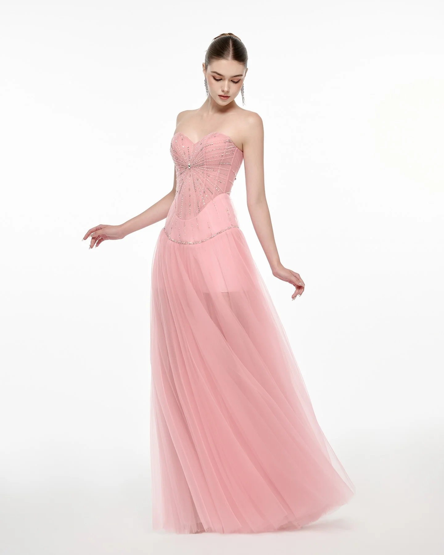 Robe de soirée trapèze personnalisée, sans bretelles, sans manches, élégante, tempérament formel, robes d'occasion sur mesure, robe de bal de haute qualité