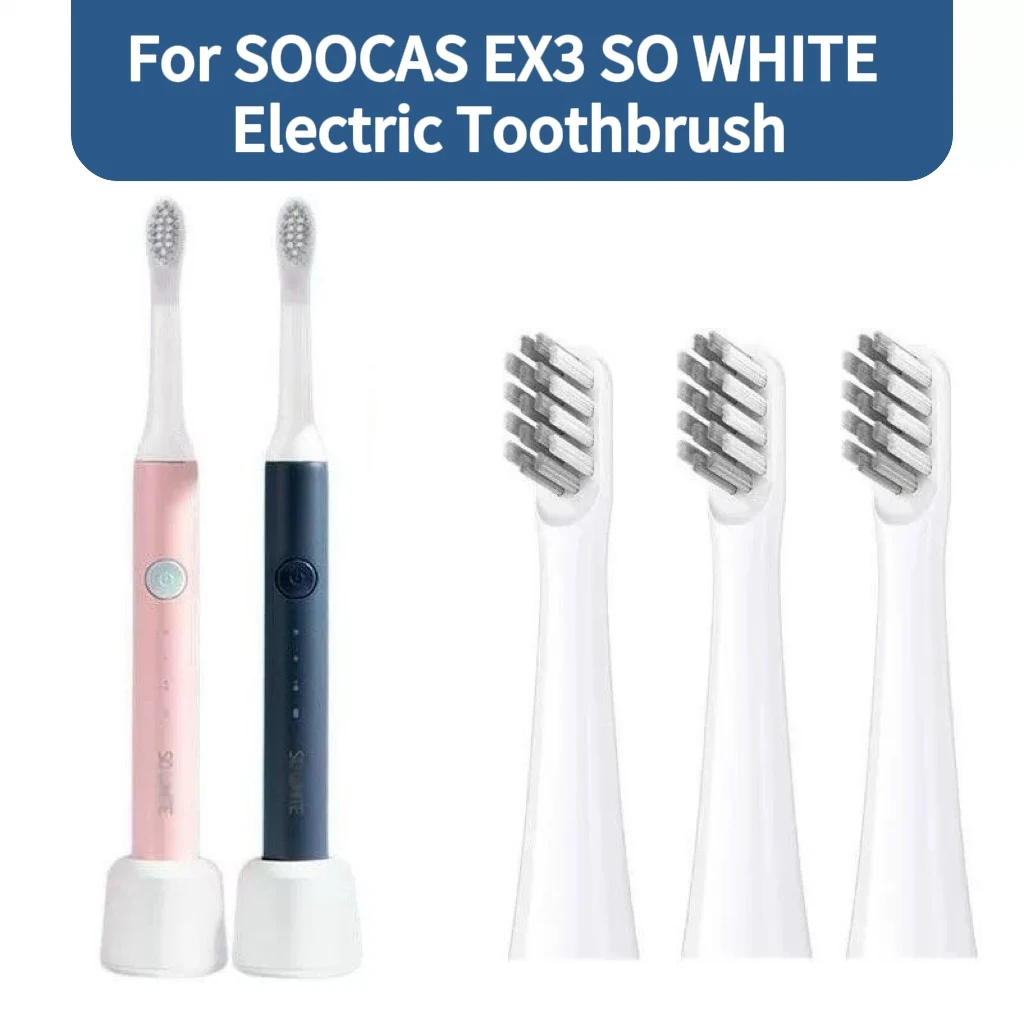 Wymienne główki do elektrycznej szczoteczki do zębów do SOOCAS EX3 SO WHITE elektryczne główki do szczoteczek do zębów włosie, 4-16 sztuk