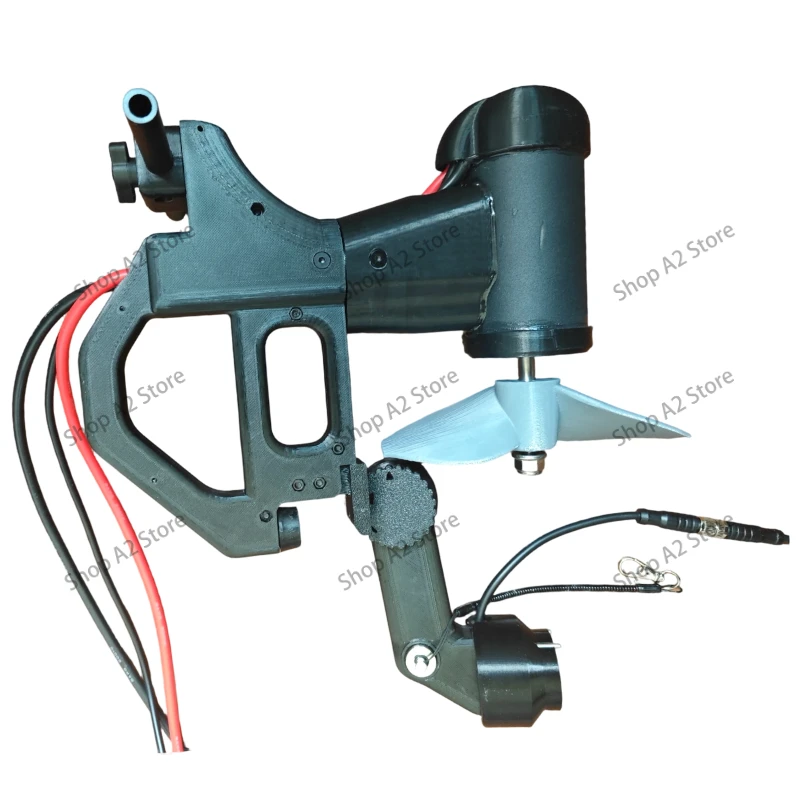 Underwater Electric Thruster for Paddle Board, Manual Control Front Mount Electric Propulsion Motor for Pedal Modification