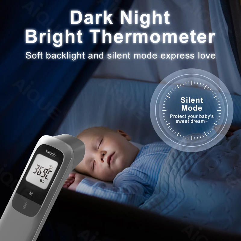 Backlit Medical Temperature Infrared Non-contact Thermometer Forehead Digital Thermomete LCD Display Fever Measure Baby Adult