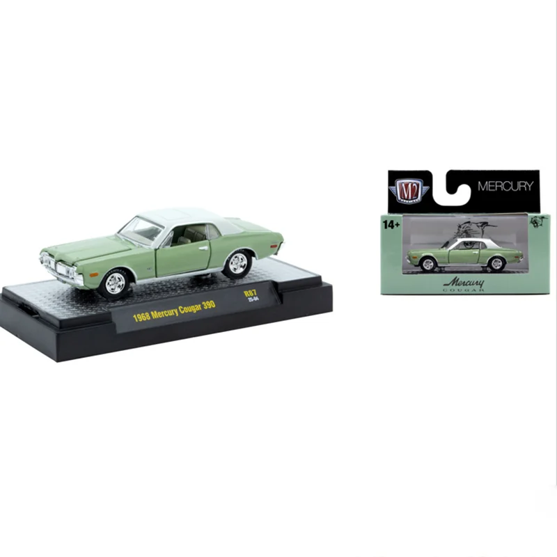 M2 1: 64 Scale 1968 Mercury Cougar 390 Alloy Car Model Collection Display Toy Gifts And Souvenirs