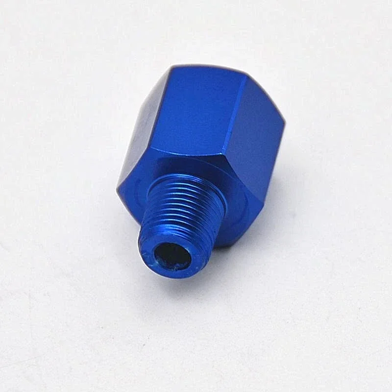Universal Aluminum Fitting Pressure Gauge Sensor Sender Thread Reducer Adapters M12x1.5 to 1/8 NPT, Female M12 P1.5 to Male 1/8