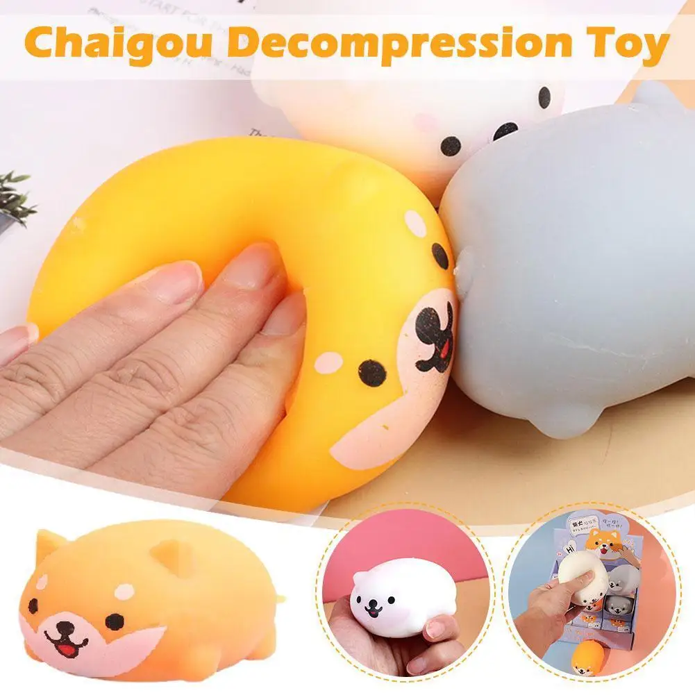 

Ball Shiba Inu Pinch Toy Stress Relief Toy Relieve Cute Animal Stress Vent Toys Supplies Decompression Party Balls L0B5