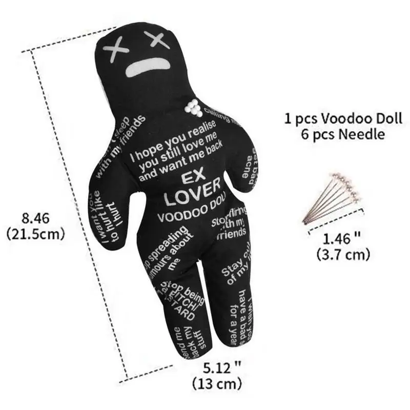 Personalized Revenge Voodoo Curse Doll Witchcraft Fabric Red Doll Kids Toys Horror Doll Holiday Party Gift For Child Boys Girls