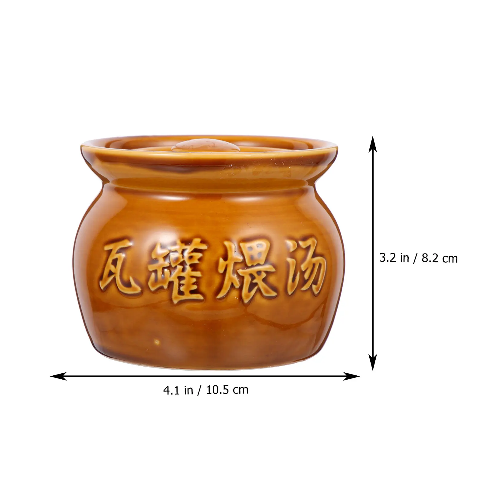 

Ceramic Soup Bowl Multi-Function Stew Pot Household Kitchenware Heat Resistant Tableware Home Restaurant Use