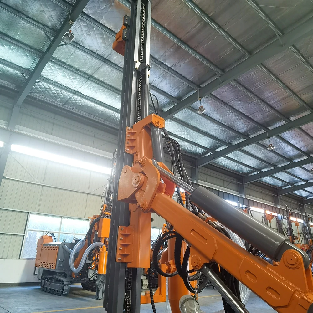 Crawler DTH Drill Rig for Mining and Quarrying, Efficient Blasthole Drilling with 90-146mm Diameter Range