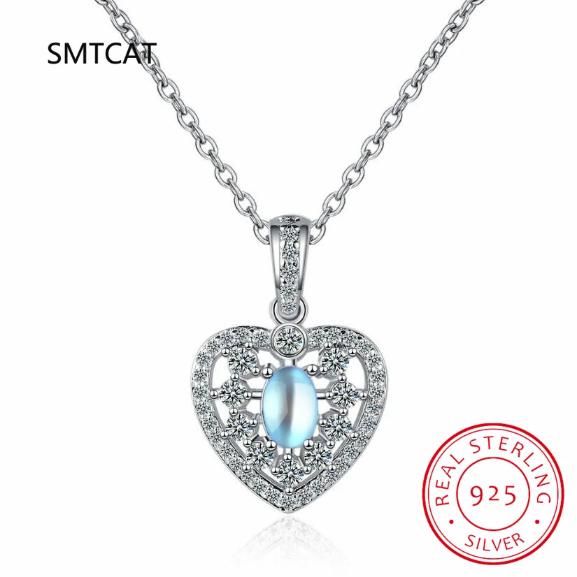 Gargantilla con colgante de corazón de circón para mujer, Plata de Ley 925 auténtica, joyería fina clásica, accesorios geométricos