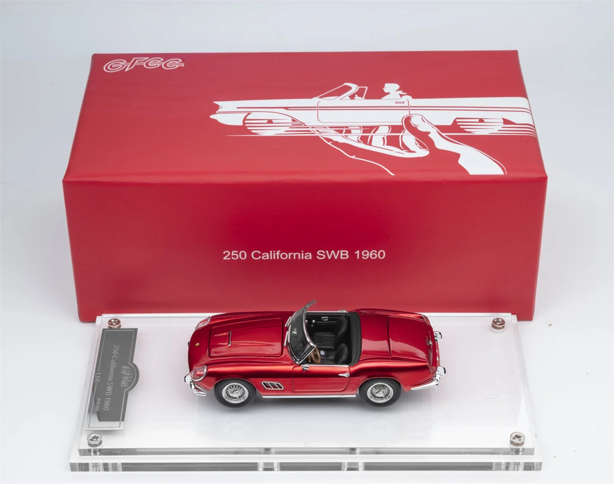 GFCC 1:64 1960 250GT California Convertible SWB Model Diecast Metal Car Special Edition Model Collection Hobby Toys