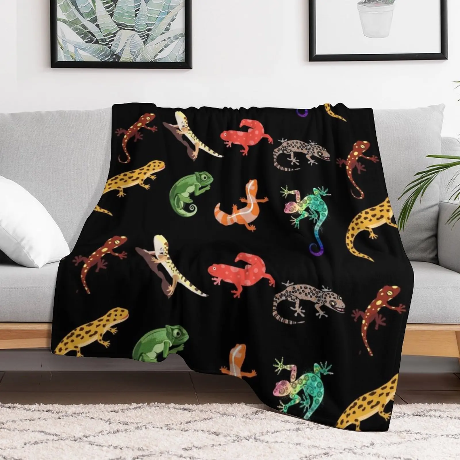 Gecko-Best gift for gecko lovers Throw Blanket Designers Decoratives Loose For Sofa Thin Blankets