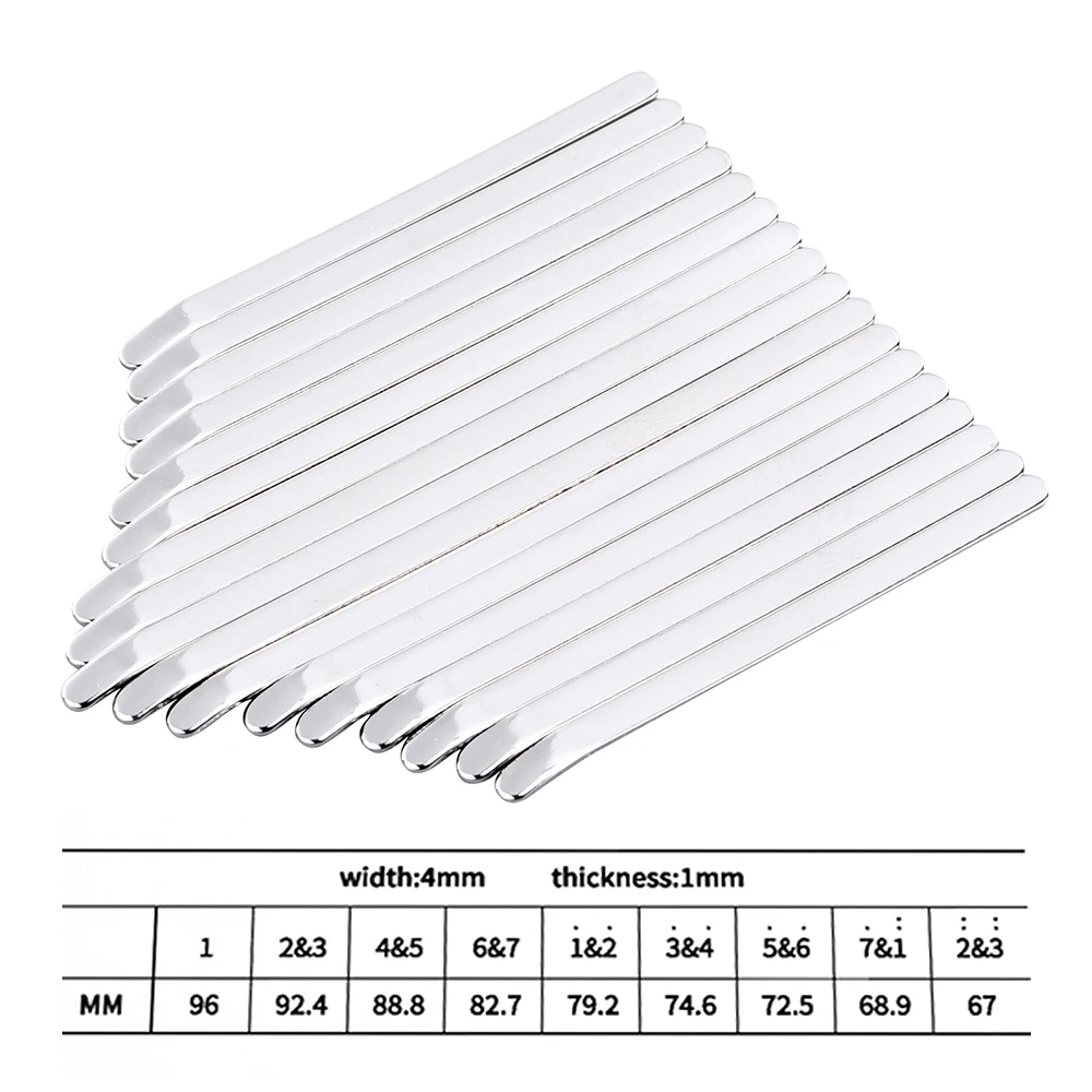 LINGTING 17  Keys Thumb Piano Keys Replacement Kit Manganese Steel with Stickers for 17 Key B/C Major