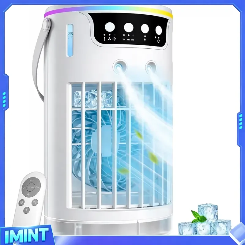 Portable Air Conditioners Fan, 1200ML Personal Evaporative Air Cooler with Water Tank, Ice Cooling Fan, Mini Desk Swamp view 5